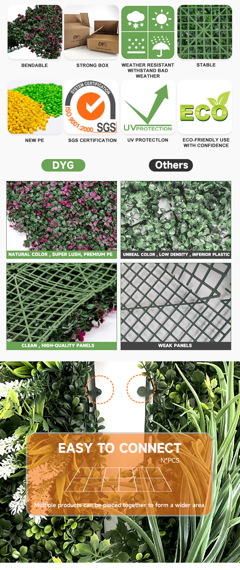 Artificial Plants Wall Panel 04