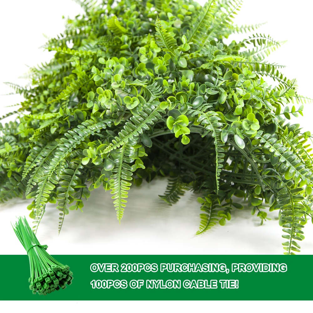 Wholesale Anti-UV PE Artificial Hedge Boxwood Panels Green Plant Vertical Garden artificial shrub Wall For Indoor Outdoor Decoration Manufacturers, Factories