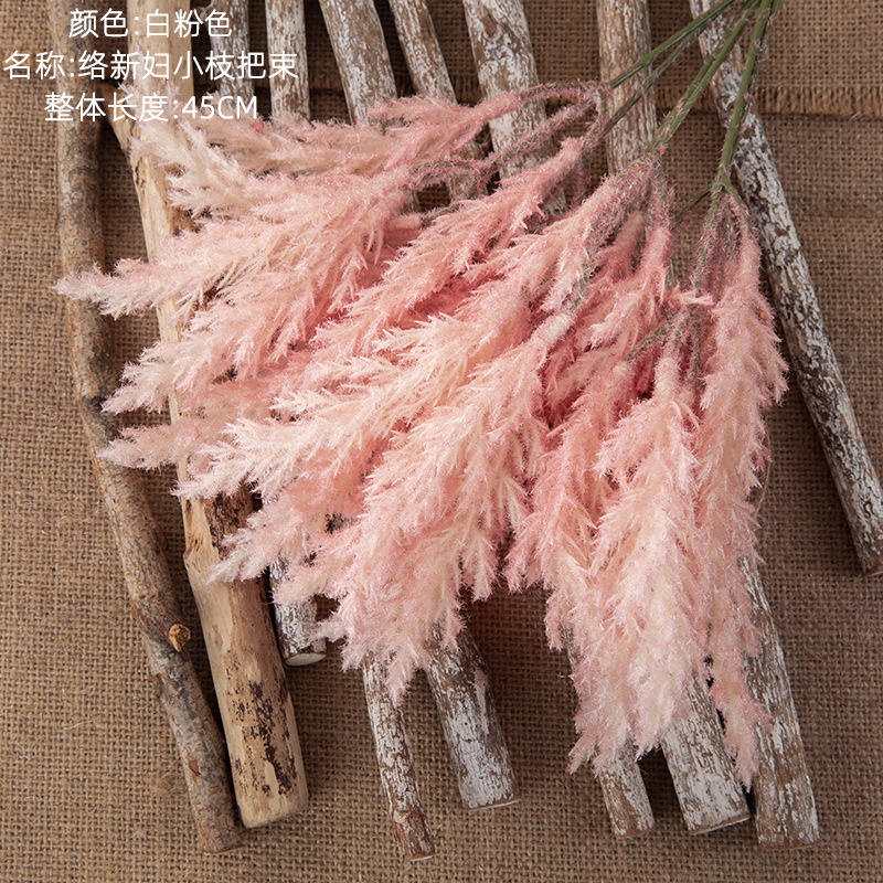 Wholesale Artificial Astilbe Chinensis Flores Bouquet Artificial Flowers For Decoration Wedding Artificial Suppliers, Factory