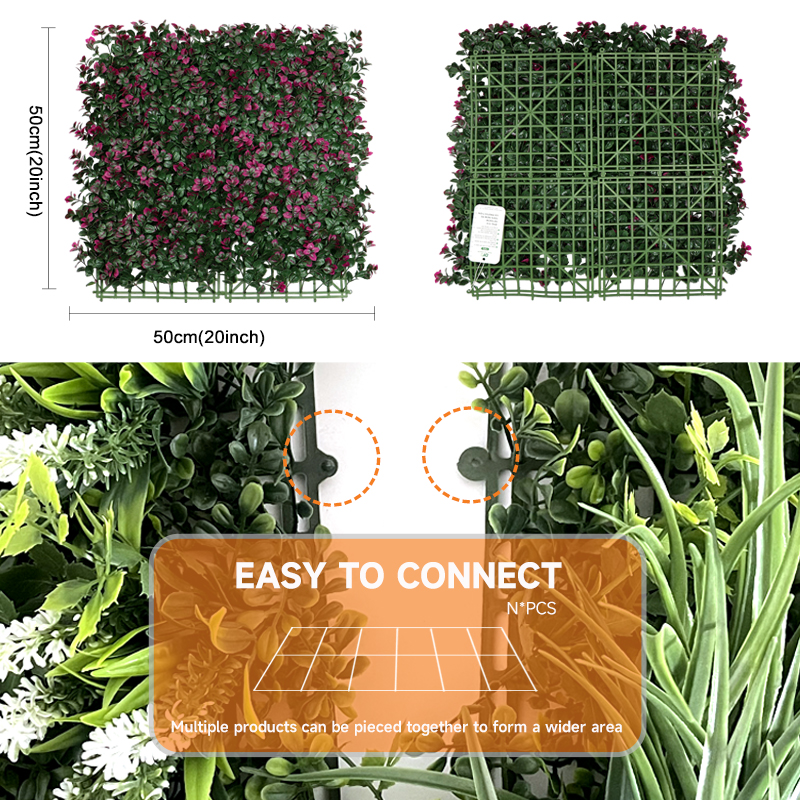 Wholesale Plastic green grass wall boxwood hedge flower artificial plant green grass wall for vertical garden home decoration Manufacturer, Suppliers