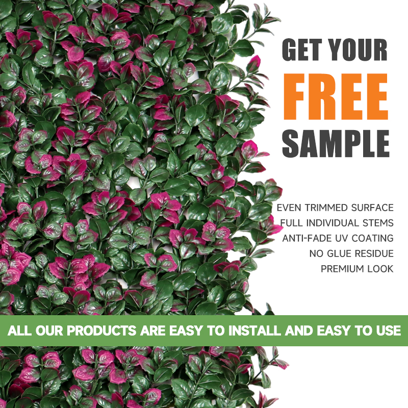 Wholesale Plastic green grass wall boxwood hedge flower artificial plant green grass wall for vertical garden home decoration Manufacturer, Suppliers
