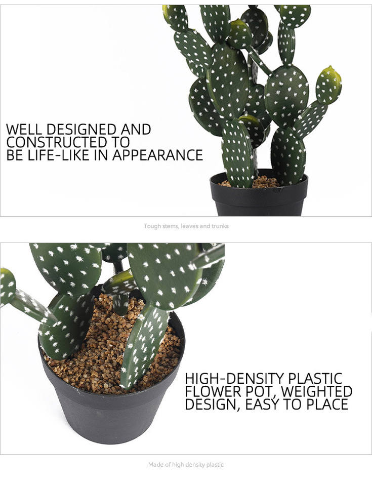 Wholesale Tropical desert green plants indoor plastic plant artificial succulent cactus plants with potted for home decor Manufacturers, Suppliers