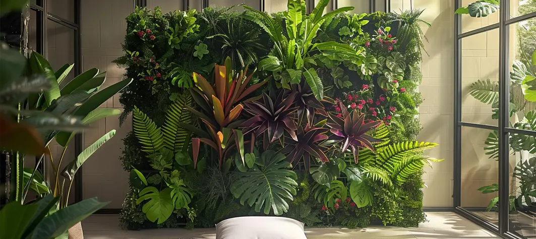 Artificial Green Wall panel for vertical garden installation