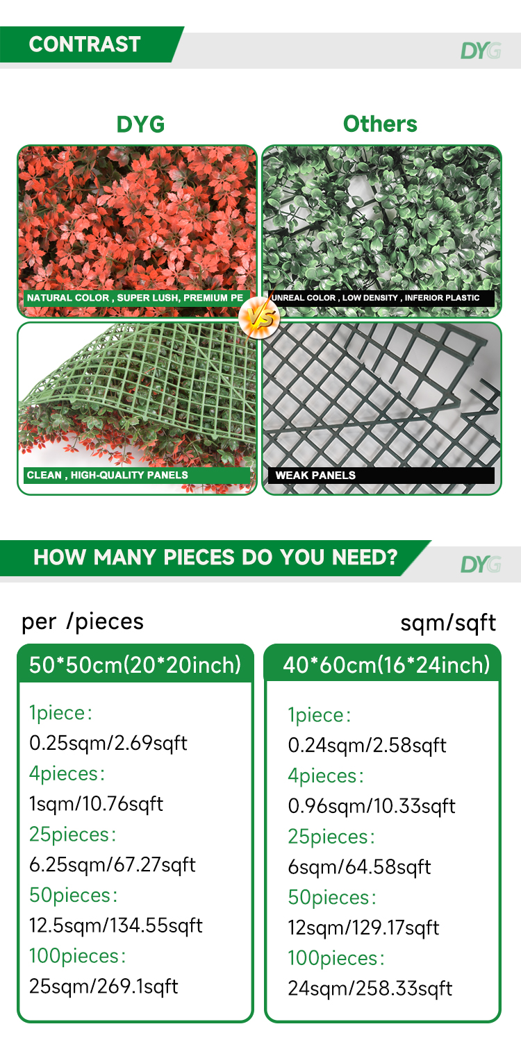 Artificial Hedge Wall 10011
