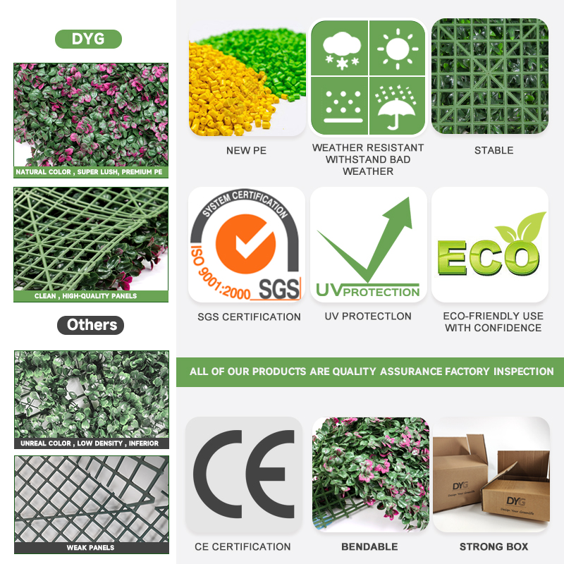 Wholesale Plastic green grass wall boxwood hedge flower artificial plant green grass wall for vertical garden home decoration Manufacturer, Suppliers