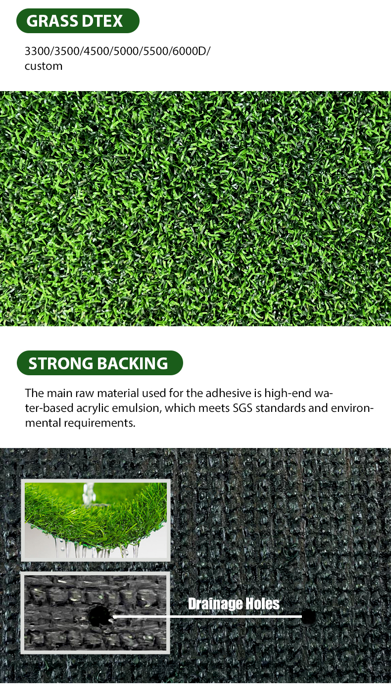synthetic turf golf green detail 3