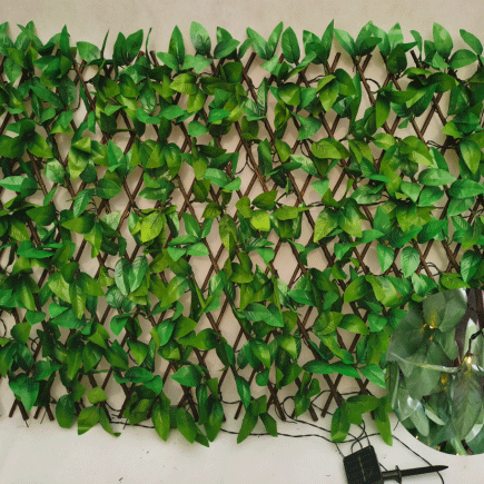 wholesale artificial topiary ivy fence artificial foliage fence artificial expandable trellis hedge for garden decoration