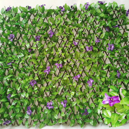 Best faux expandable privacy fence screen stretchable vine privacy fence wall Hedge Suppliers, Factories