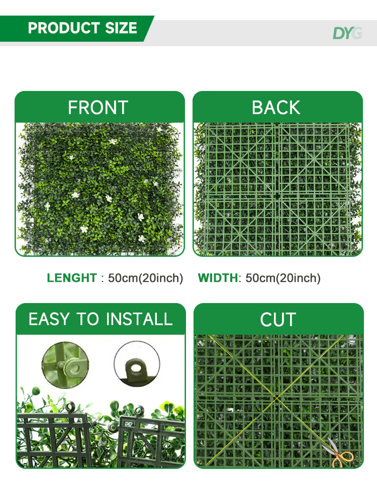 Artificial Plants Wall Panel Detail 03