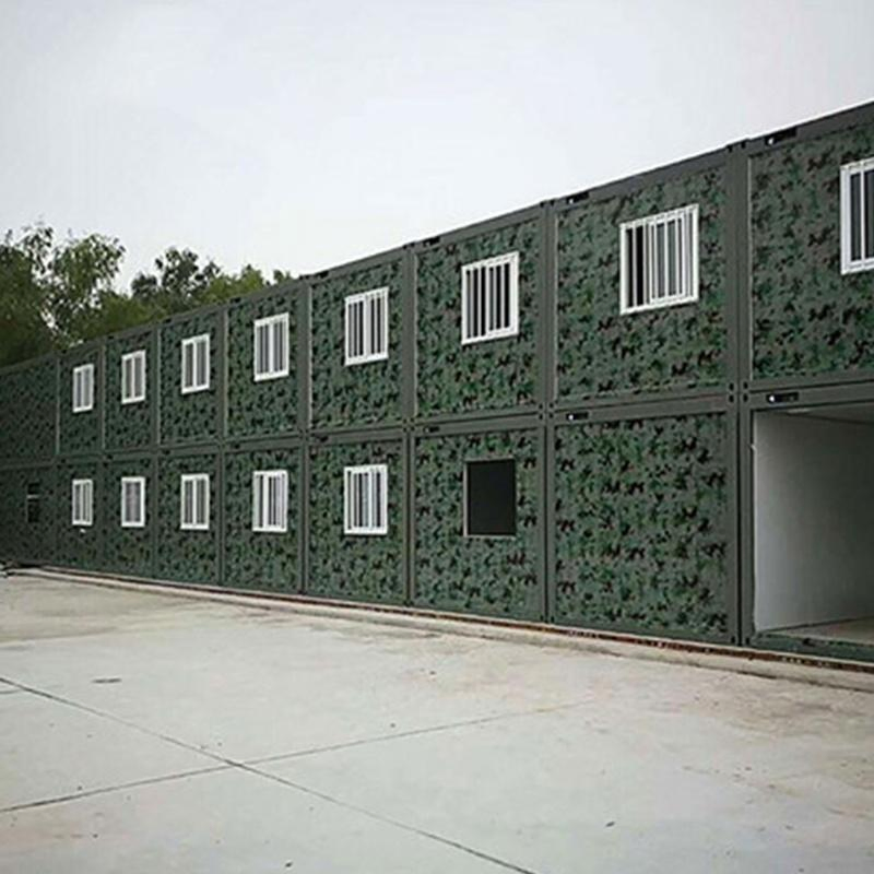 Construcción de casas prefabricadas modulares expandibles y empaquetadas en plano