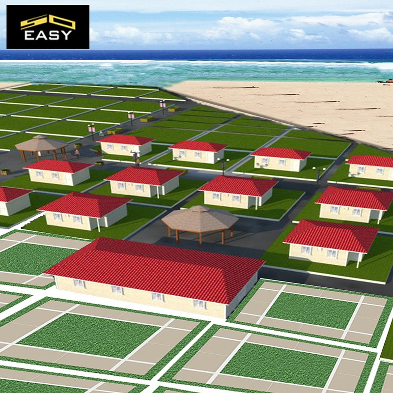 Casa Prefabricada de Alta Calidad Villa de Acero Ligero Villa Prefabricada de Acero Ligero