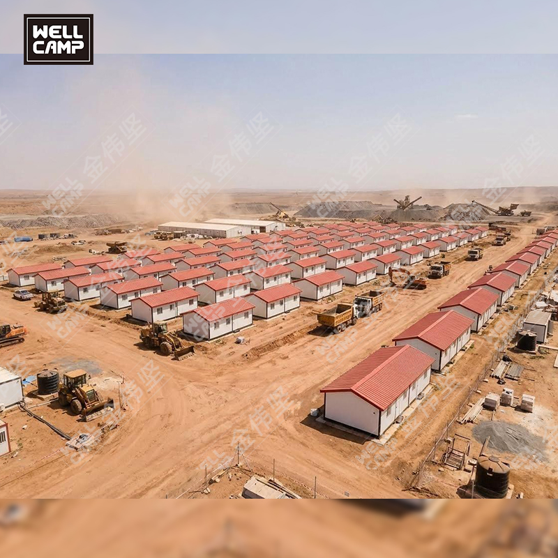Unidades modulares para sitios mineros, viviendas prefabricadas duraderas para campamentos remotos