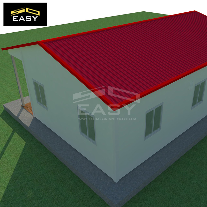 Villa prefabricada de lujo de estructura de acero al por mayor, villa prefabricada duradera