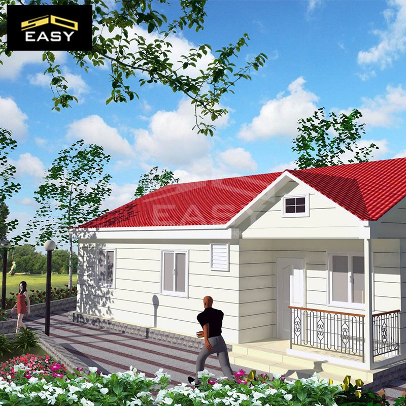 Casa prefabricada europea pequeña y fácil de exportar con sistema eléctrico