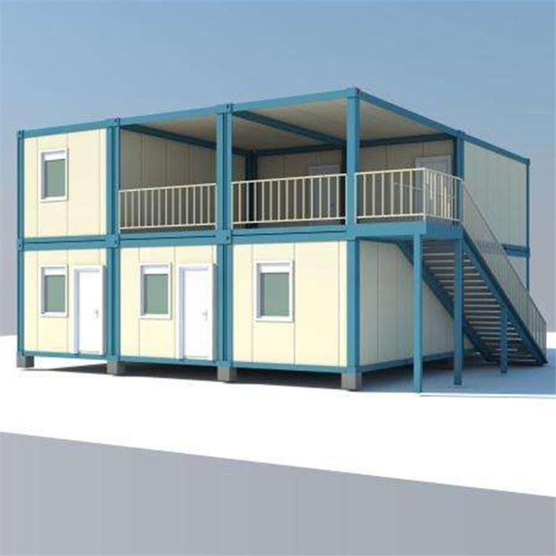Construcción de casas prefabricadas modulares expandibles y empaquetadas en plano