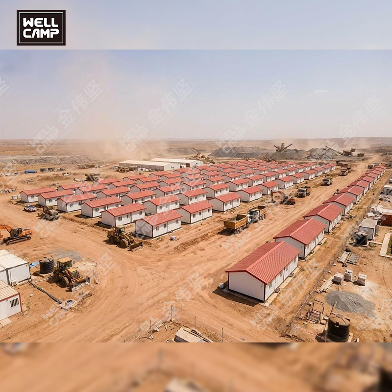 Unidades modulares para sitios mineros, viviendas prefabricadas duraderas para campamentos remotos