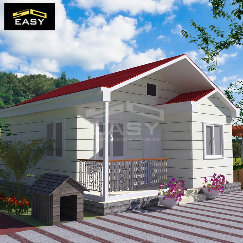 Casa prefabricada europea pequeña y fácil de exportar con sistema eléctrico