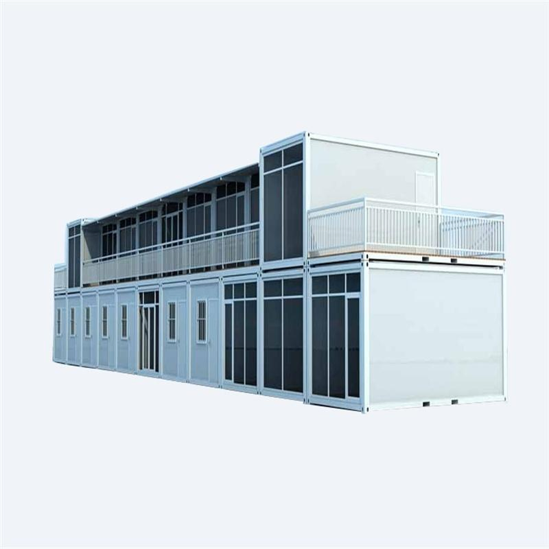 Construcción de casas prefabricadas modulares expandibles y empaquetadas en plano