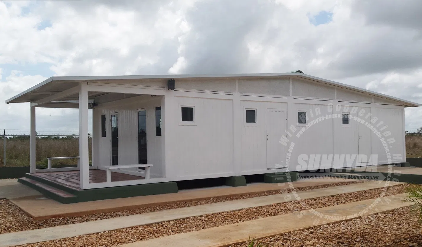 Casa contenedor modular prefabricada estándar colapsable de acero para alojamiento