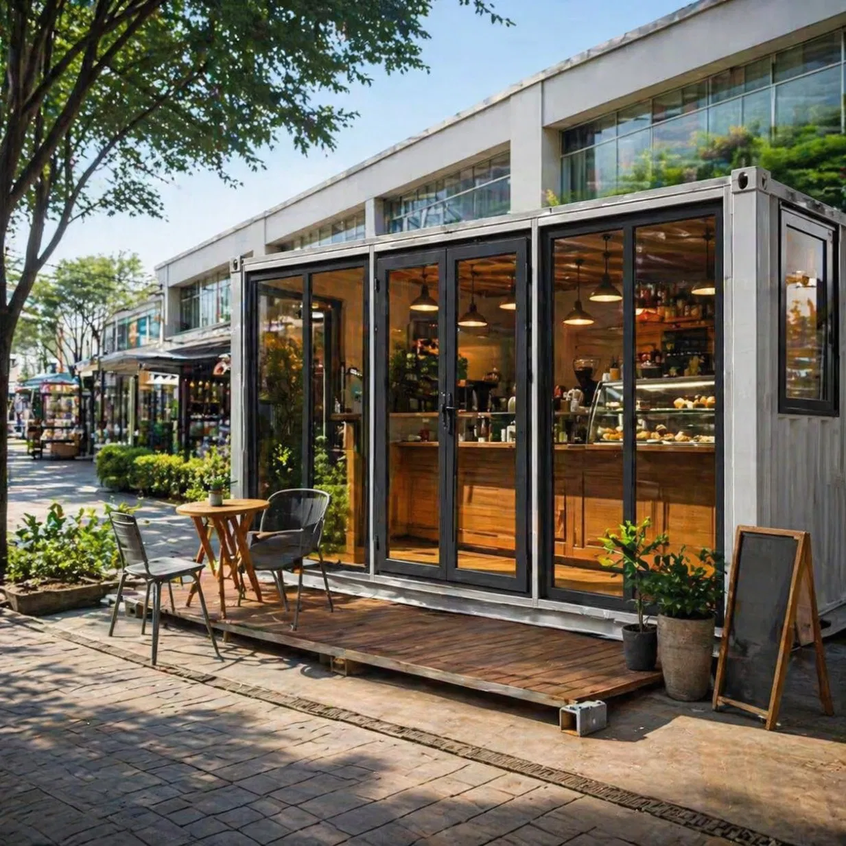 Casa Contenedor Modular Portátil para Oficina, Tienda y Vivienda al Aire Libre