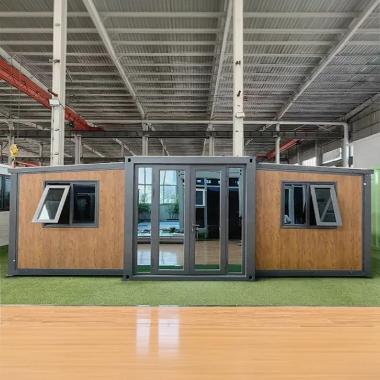 Cabina móvil expandible plana prefabricada estudio casa diminuta oficina estructura de acero contenedor