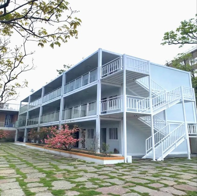 Alojamiento modular para trabajadores en contenedores múltiples, bloque de alojamiento en el sitio, campamento de trabajo prefabricado