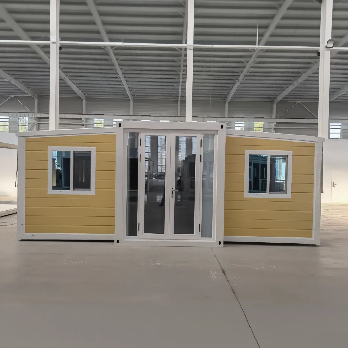 Cabina móvil expandible plana prefabricada estudio casa diminuta oficina estructura de acero contenedor