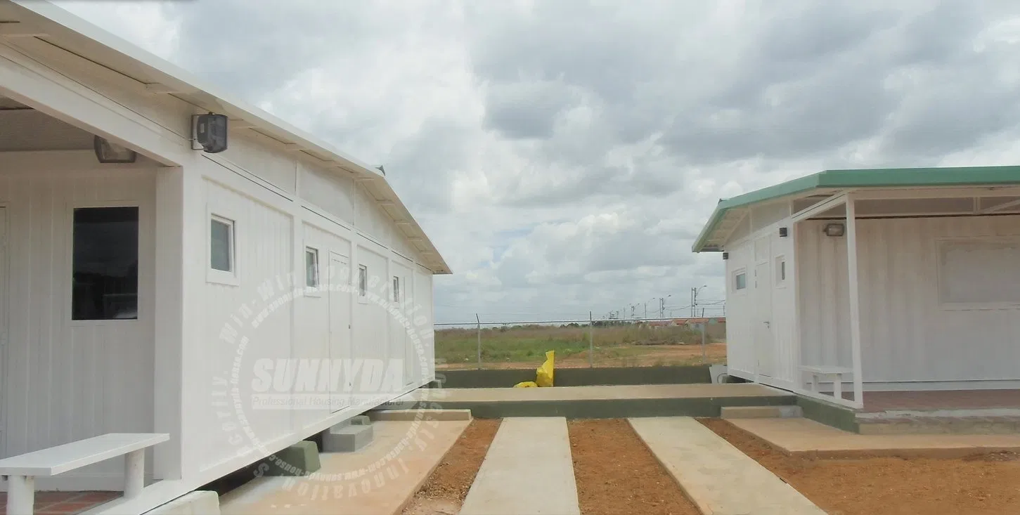 Casa contenedor modular prefabricada estándar colapsable de acero para alojamiento