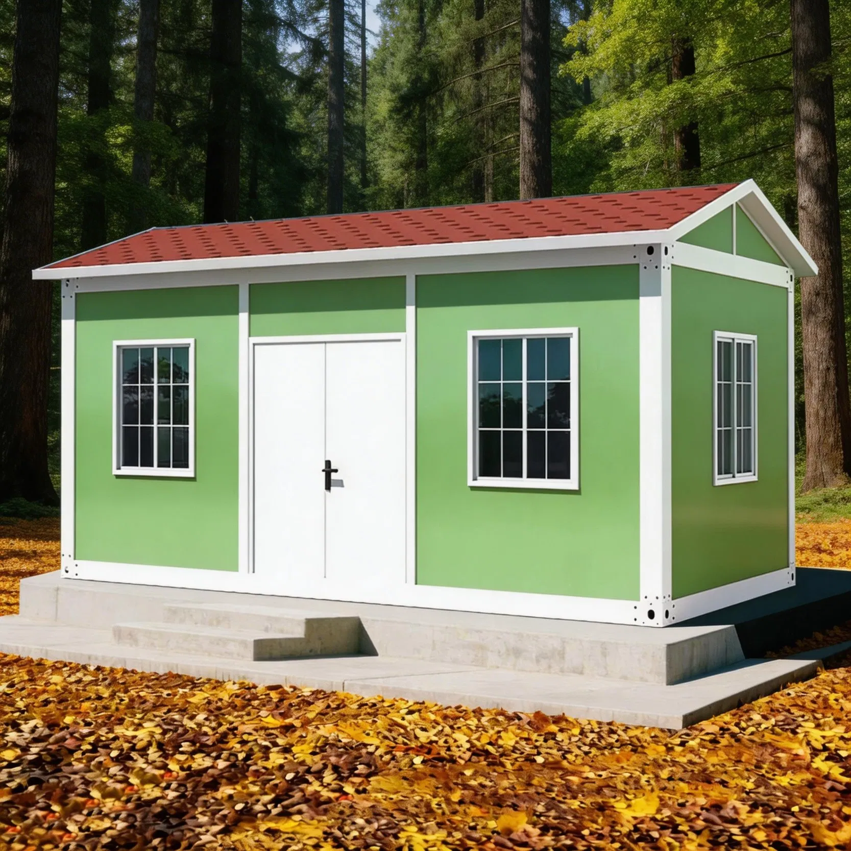 Casa modular plana de contenedor personalizada al por mayor para pastoreo, casa prefabricada, hogar pequeño