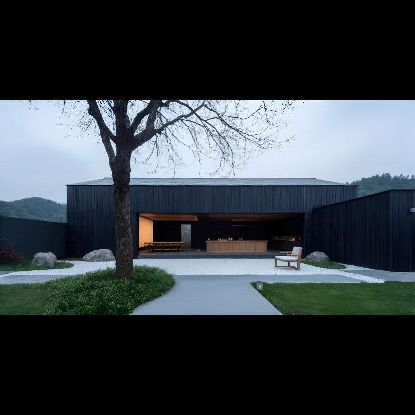 China construyó una villa de acero con una solución rentable
