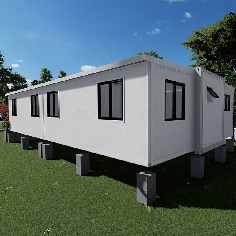Casas Contenedor Prefabricadas Plegables Extendidas, 4oft Contenedor de Vivienda Plegable Cabina Expandible Casa Contenedor Plegable