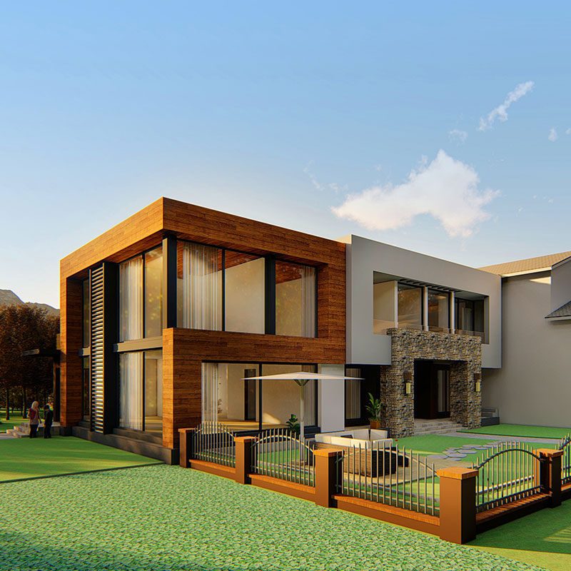 Casa prefabricada de estructura de acero ligero construida con estándares australianos de instalación rápida