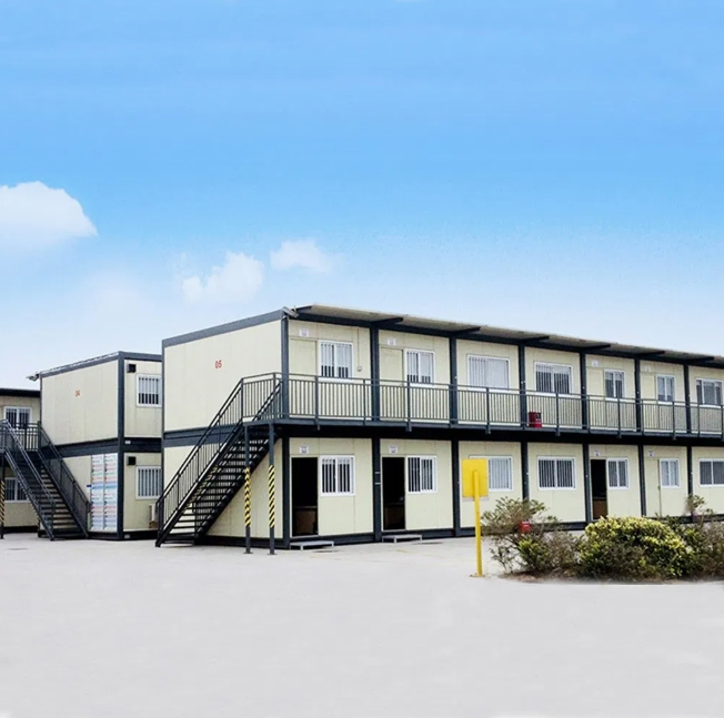Alojamiento modular para trabajadores en contenedores múltiples, bloque de alojamiento en el sitio, campamento de trabajo prefabricado