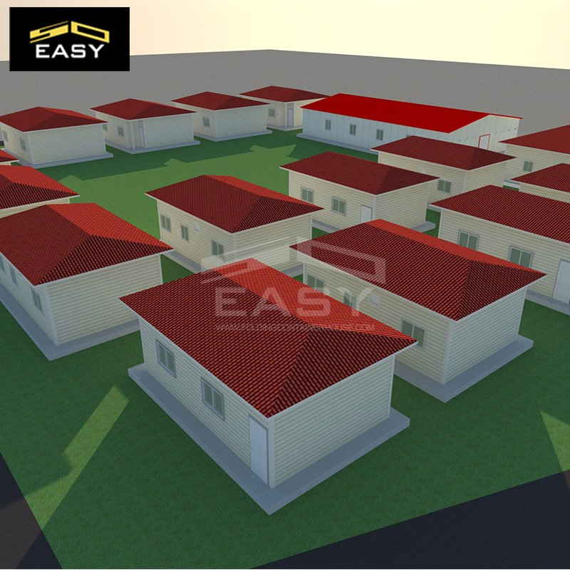 Casas Prefabricadas Personalizadas Villa de Lujo de Estructura de Acero Ligero