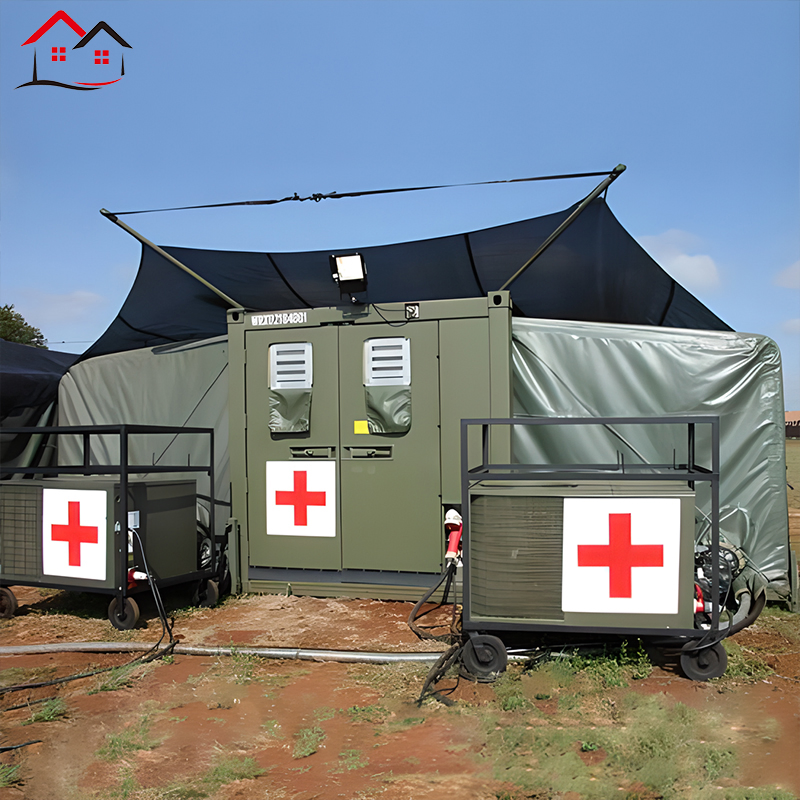 Casa Contenedor Independiente 40FT 20FT Expandible Móvil Desmontable Oficina Exterior Tienda Hecha de Panel Sándwich de Acero para Patio