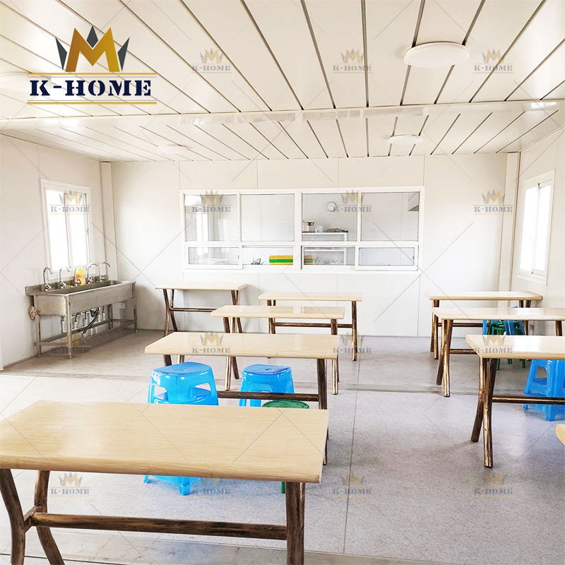 Sitio de construcción vivienda modular prefabricada móvil contenedor portátil cuarteles de trabajo en campo petrolero