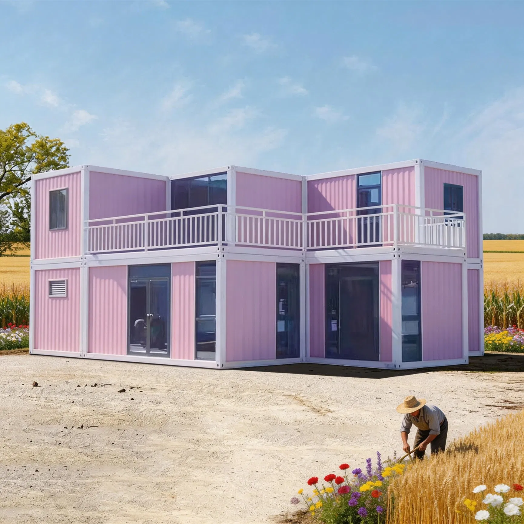 Casa modular de construcción rápida de EPS, casa contenedor integrada, casa prefabricada
