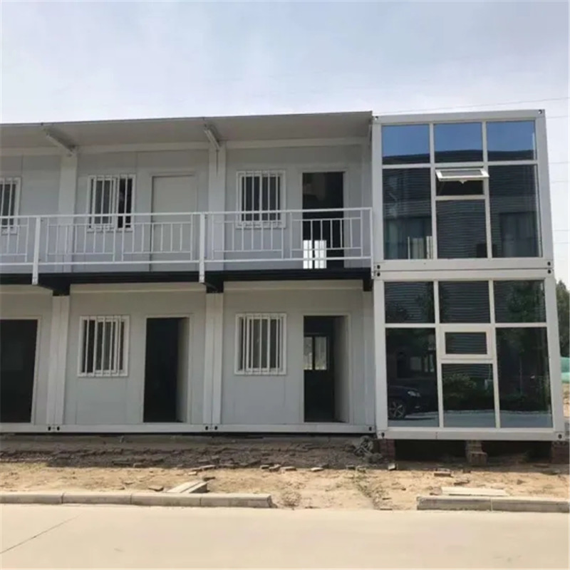Casa de contenedor de dos pisos, rápida de construir y asequible