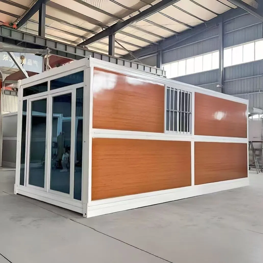 Casa contenedor plegable prefabricada de instalación rápida para vida móvil