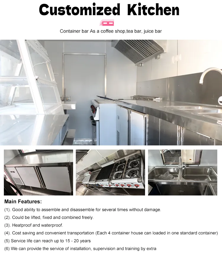 Interior contenedor bar