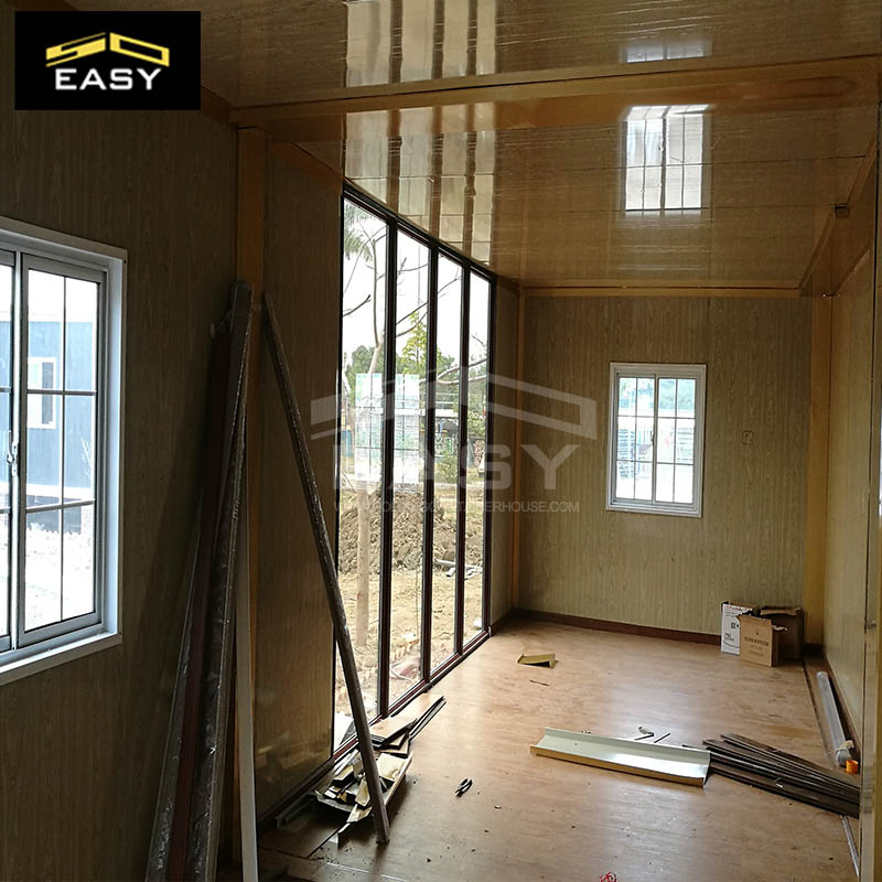 Dos historias de construcción rápida estilo loft villa prefabricada casa contenedor de lujo