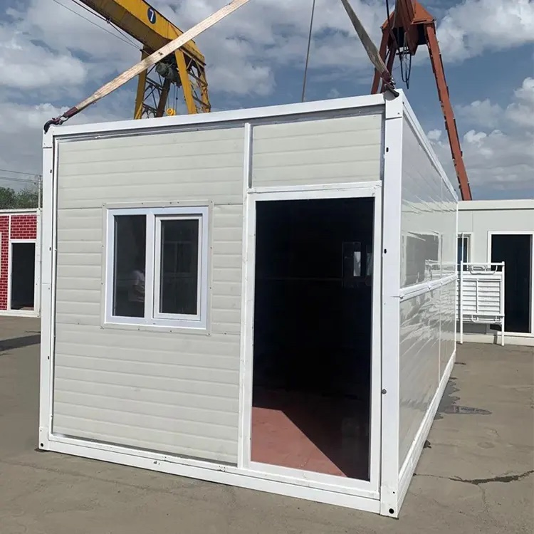 Resistencia al viento casas prefabricadas modernas casa plegable de paquete plano para apartamento a precio económico