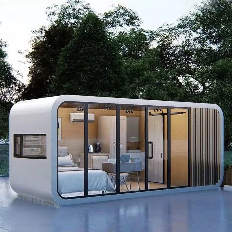 Clínica Médica Móvil Innovadora con Diseño de Inodoro de Vidrio Inteligente