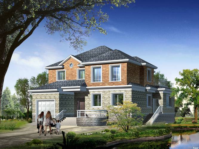 Villa Prefabricada Robusta Construida con Acero de Alta Resistencia y Galvanización