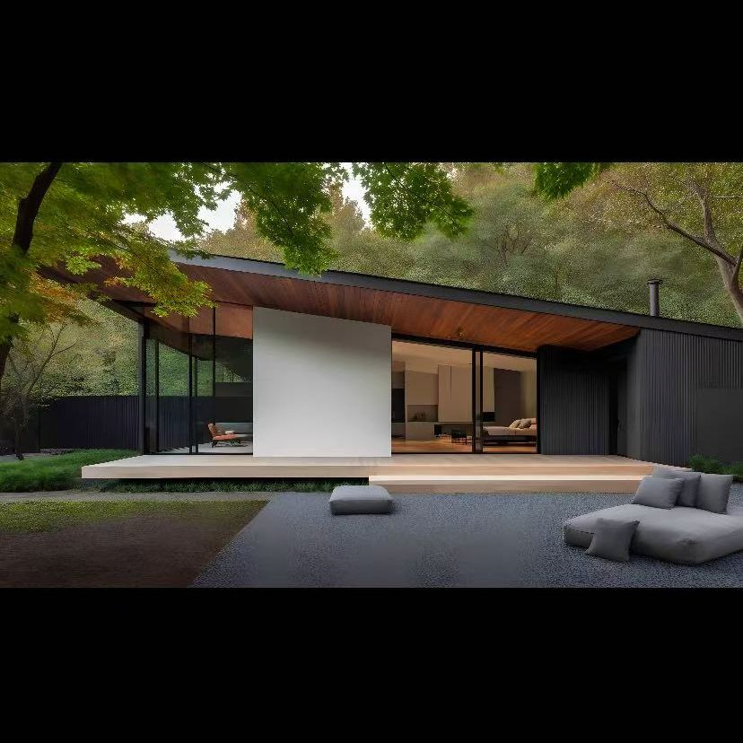 China construyó una villa de acero con una solución rentable