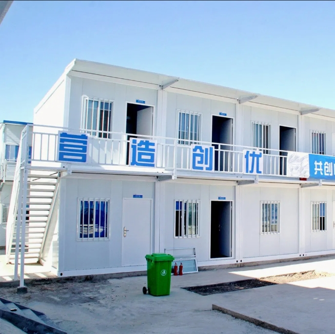 Campamento modular portátil de instalación rápida para alojamiento de personal, dormitorio prefabricado para trabajadores en sitios de construcción