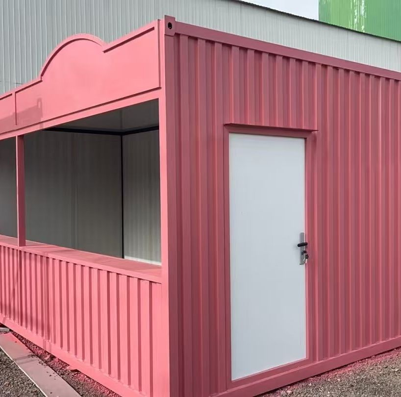 Casa contenedor de diseño moderno prefabricado para alojamiento de oficina, tienda y restaurante