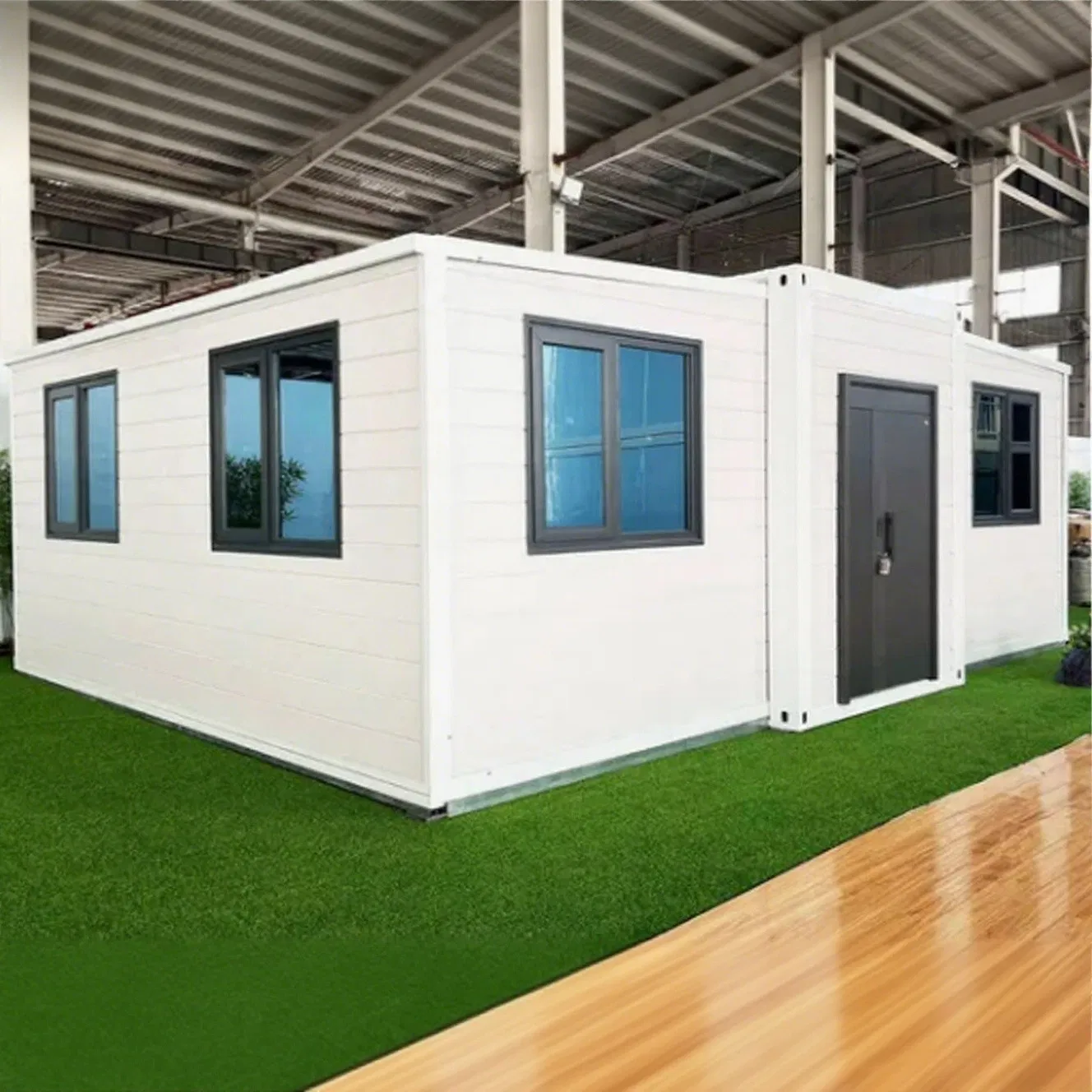 Cabina móvil expandible plana prefabricada estudio casa diminuta oficina estructura de acero contenedor