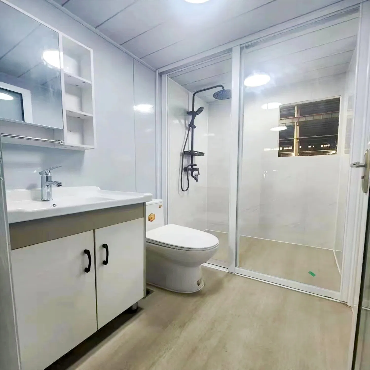 Villa plegable de doble ala prefabricada moderna para vivir en el campo