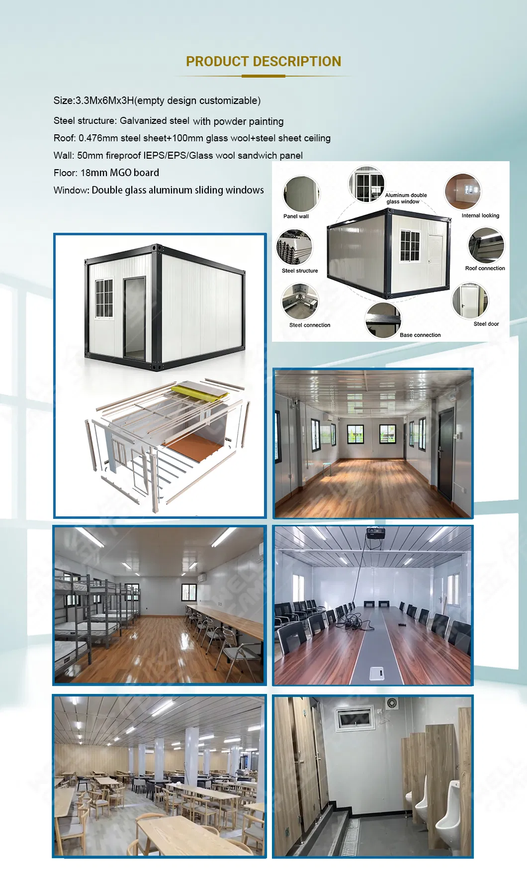 Casa de contenedor desmontable